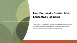 Funciones Lineales y Afines: Conceptos, Gráficas y Ejemplos Prácticos