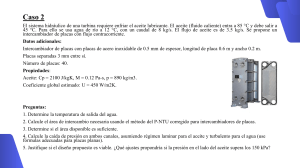 Análisis Intercambiador de Placas: Enfriamiento Aceite Turbina