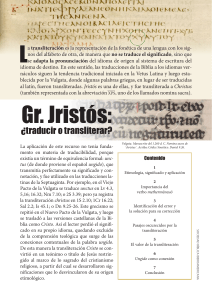 Jrist&oacute;s: &iquest;Traducir o Transliterar? An&aacute;lisis B&iacute;blico