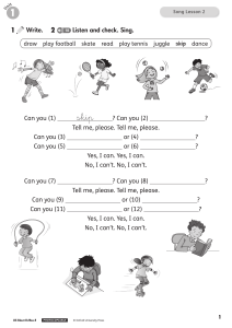 Elementary English Song Lessons: Vocabulary & Grammar Worksheets