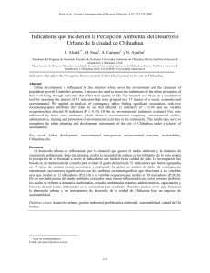 Percepci&oacute;n Ambiental y Desarrollo Urbano en Chihuahua