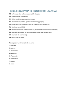 Gu&iacute;a de Estudio de Armas: Funcionamiento y Mantenimiento T&eacute;cnico