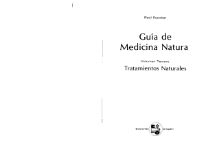 Gu&iacute;a de Medicina Natural: Tratamientos, Salud y Bienestar Hol&iacute;stico