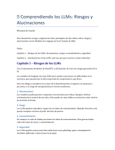 LLMs: Riesgos, Alucinaciones y Mitigaci&oacute;n - Gu&iacute;a de Estudio