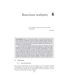 Reacciones Múltiples: Ingeniería Química