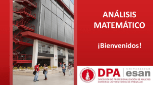 An&aacute;lisis Matem&aacute;tico: Derivadas Parciales y FVV - Universidad ESAN