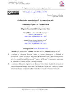 Diagn&oacute;stico Comunitario en Investigaci&oacute;n Acci&oacute;n: Gu&iacute;a y Herramientas