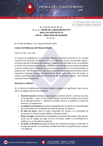 C&aacute;mara de Reflexiones Mas&oacute;nica: Simbolismo y Significado para el Maestro