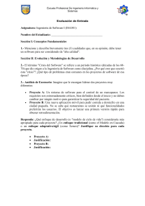 Examen Ingenier&iacute;a de Software I - Conceptos y Metodolog&iacute;as