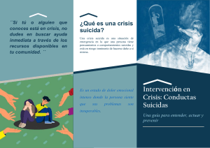 Intervención en Crisis: Conductas Suicidas - Guía