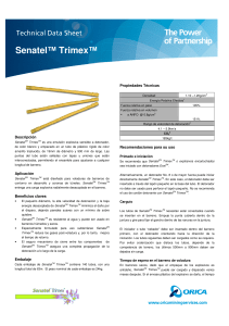 Hoja de Datos Explosivo Senatel&trade; Trimex&trade;