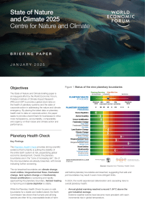 State of Nature and Climate 2025: Planetary Health Check
