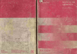 Manual de Armon&iacute;a: Adaptado al Conservatorio Nacional - Jurafsky