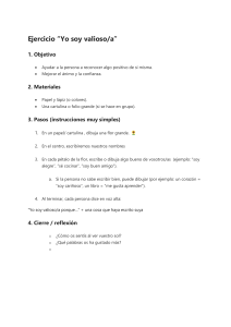 Ejercicio 'Yo soy valioso/a': Mejora tu autoestima y confianza