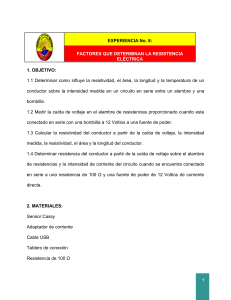 Experimento de Resistencia El&eacute;ctrica: Factores y Medici&oacute;n