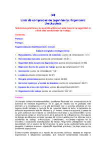 Lista de comprobaci&oacute;n ergon&oacute;mica OIT: Soluciones para seguridad laboral