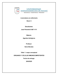Taller Agentes Biológicos: Órganos y Células Inmunocompetentes