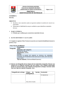Pr&aacute;ctica 1: Identificaci&oacute;n de Materiales en Ingenier&iacute;a Mec&aacute;nica
