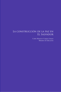 Construcci&oacute;n de Paz en El Salvador: Discurso del Ministro de Educaci&oacute;n