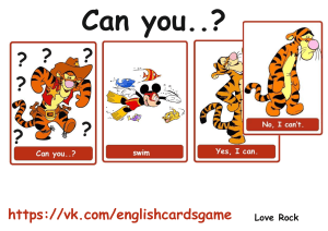 Angielskie Fiszki z Czasownikami Czynności: Can You...?