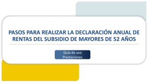 Declaración Anual Renta Subsidio Mayores 52: Guía Paso a Paso