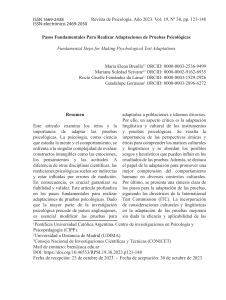 Adaptación de Pruebas Psicológicas: Pasos Fundamentales
