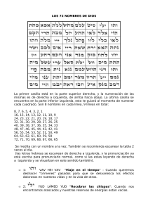 Los 72 Nombres de Dios: Gu&iacute;a Kabbal&iacute;stica y Significados