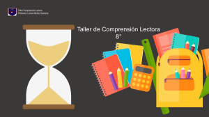 Taller de Comprensi&oacute;n Lectora 8&deg;: Estrategias