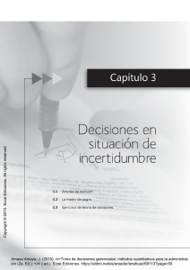 Toma de Decisiones Gerenciales: M&eacute;todos Cuantitativos e Incertidumbre