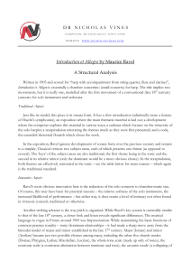 Ravel's Introduction et Allegro: A Structural Analysis