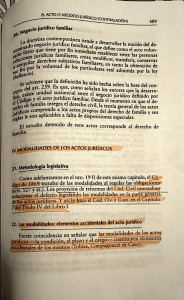 Acto Jur&iacute;dico Familiar: Modalidades y Elementos Accidentales