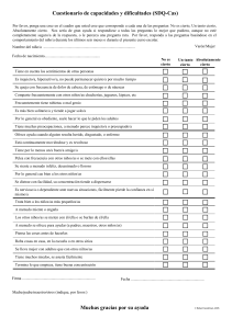 Cuestionario SDQ-Cas: Evaluaci&oacute;n de Capacidades y Dificultades Infantiles
