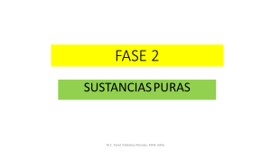 Sustancias Puras: Termodin&aacute;mica, Fases y Diagramas