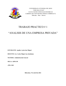 An&aacute;lisis de Empresa Privada: Argumentos para Conservar o Vender