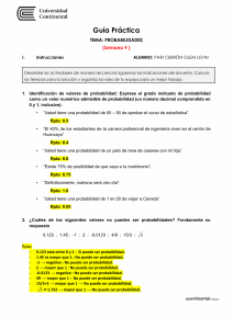 Gu&iacute;a Pr&aacute;ctica: Probabilidades - Ejercicios Resueltos