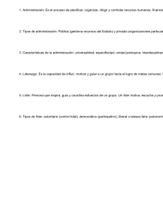 Conceptos de Administraci&oacute;n y Liderazgo
