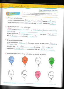 Actividades de Ciencias Naturales: El Tiempo y el Calendario para Primaria