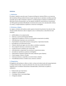 Autismo: Definici&oacute;n, S&iacute;ntomas, Diagn&oacute;stico y Tratamiento
