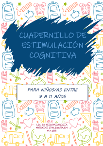 Cuadernillo de Estimulaci&oacute;n Cognitiva para Ni&ntilde;os 9-11 A&ntilde;os