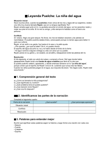 Leyenda Puelche: La niña del agua - Actividades