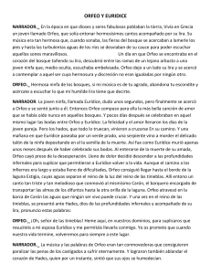 Orfeo y Eur&iacute;dice: El mito griego de Orfeo y Eur&iacute;dice