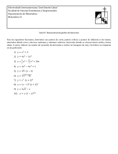 Matemática II: Guía de Representación Gráfica de Funciones y Análisis