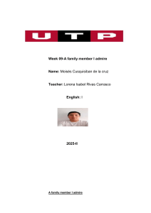 A Family Member I Admire: Moisés Cusquisiban's Essay on His Mother