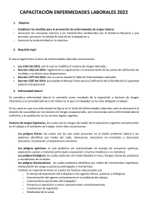 Capacitaci&oacute;n Enfermedades Laborales 2022: Prevenci&oacute;n y Derechos