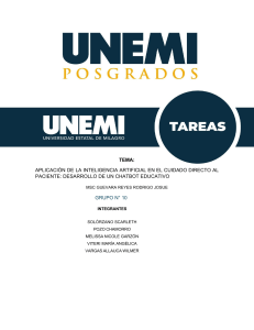 Chatbot Educativo IA para Cuidado Directo al Paciente en Enfermer&iacute;a