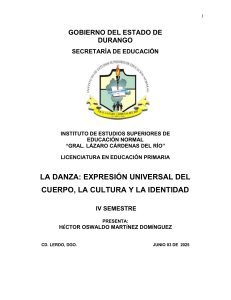 Danza en Durango: Expresión, Cultura e Identidad