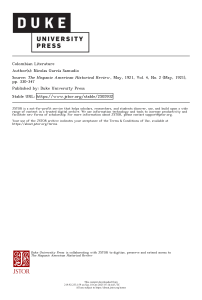 Colombian Literature: History & Key Authors