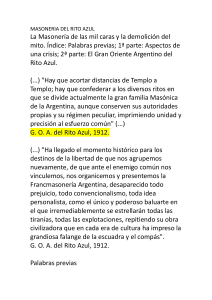 Masoner&iacute;a Argentina: Historia, Crisis y Ritos del Siglo XX
