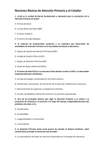Atenci&oacute;n Primaria y Celador: Cuestionario de Conocimientos