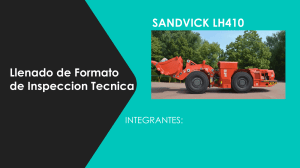 Inspecci&oacute;n T&eacute;cnica Sandvik LH410: Fallas, Conclusiones y Recomendaciones